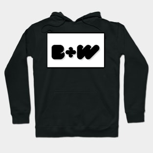 B+W Initial Hoodie